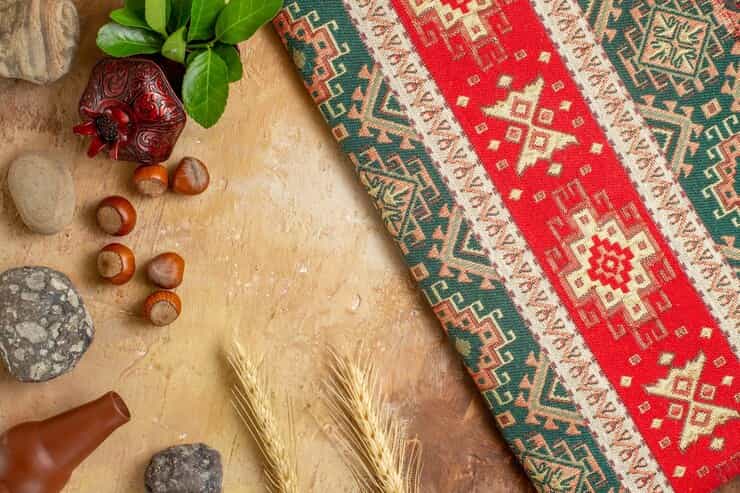 تصویر 3 از زیر بشقابی زیبای گلیم دست بافت